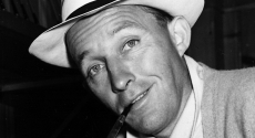 Bing Crosby with hat and pipe