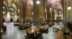 Empty commons room in Cathedral of Learning