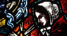 Florence Nightingale in stained glass