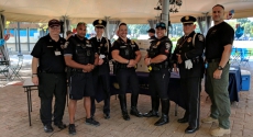 Pitt Police officers at National Night Out event