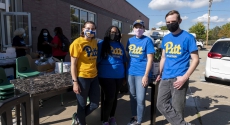 Pitt staff and faculty volunteers