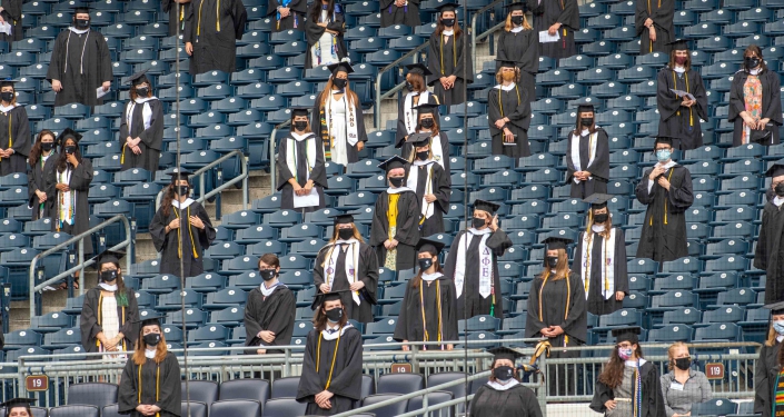 Students in stands at PNC Park