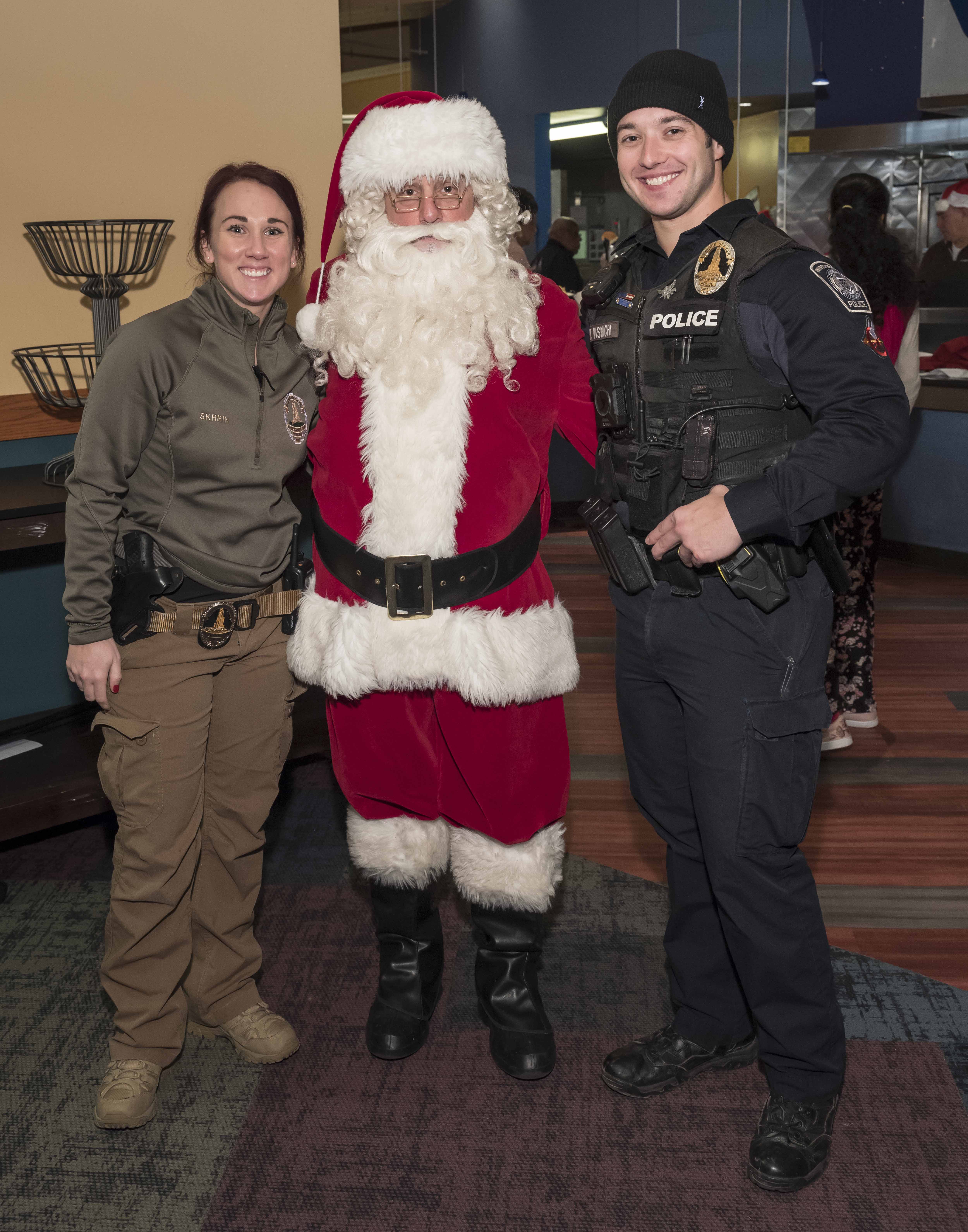 Pitt police and Santa