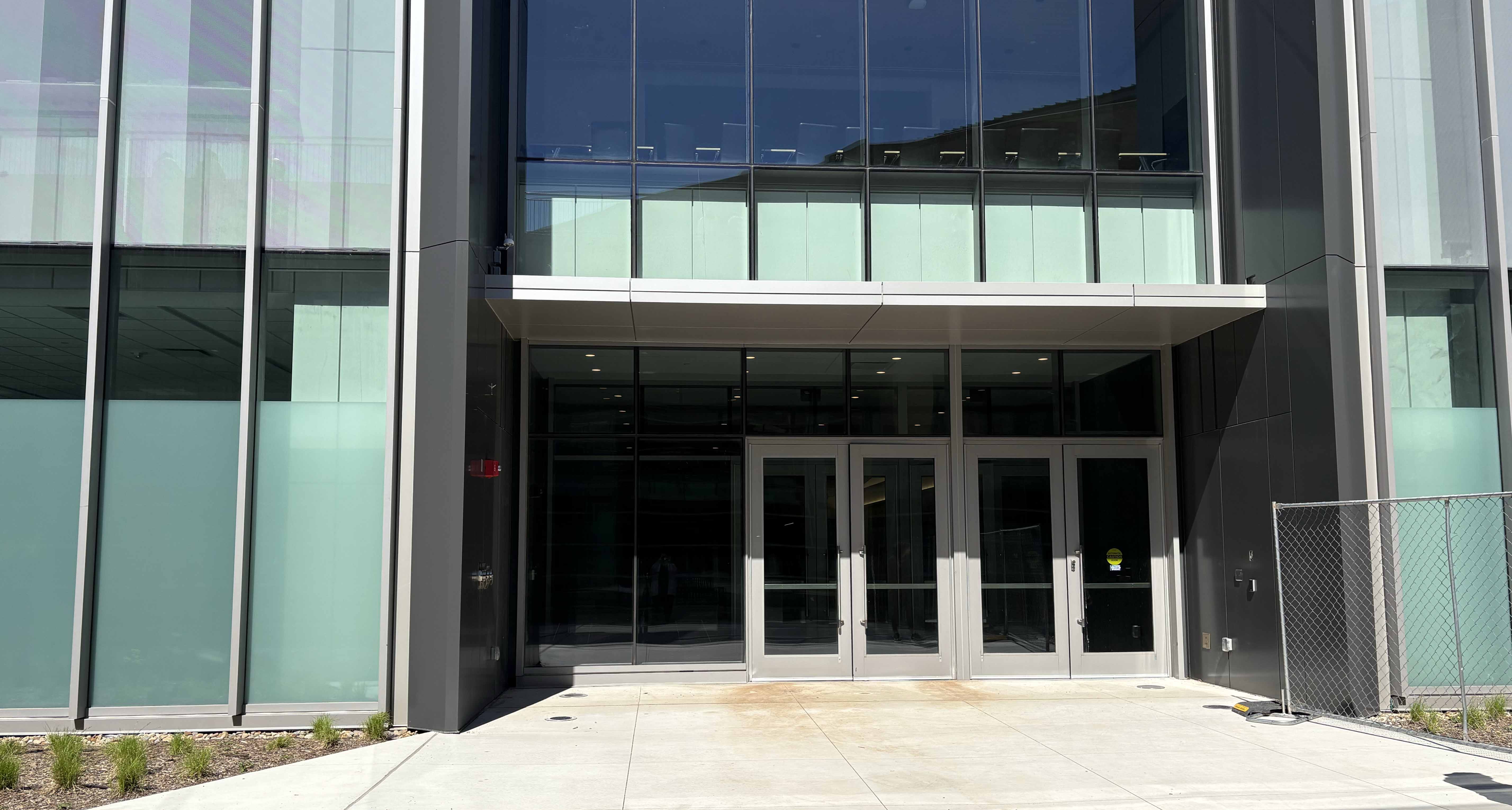 Those attending ceremonies at the new Arena and Sports Performance Center will enter through a dour about halfway up the stairs beside Petersen Events Center. Entrance to new arena