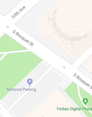 Map of spot for PARK(ing) Day.
