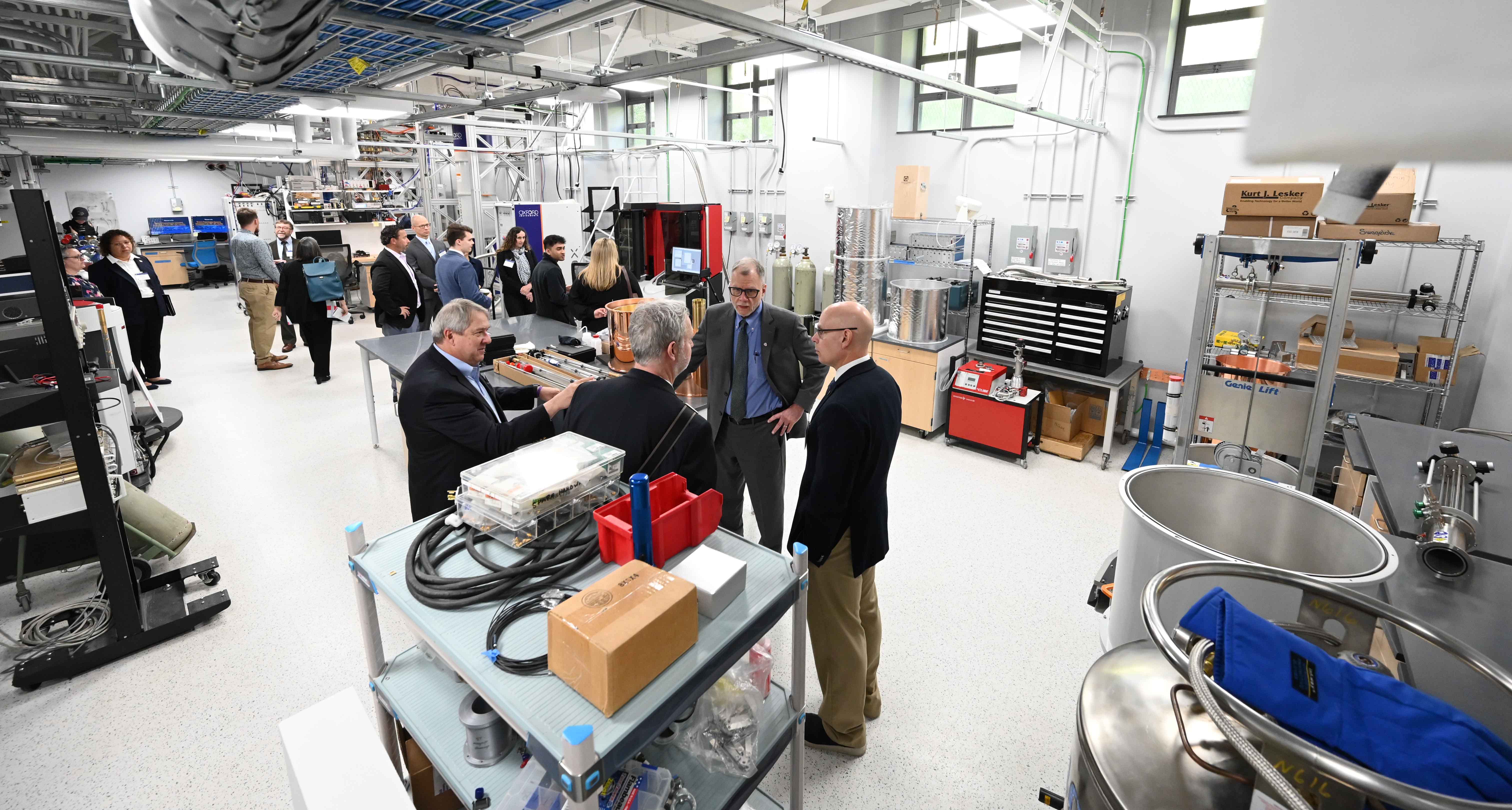 The Western Pennsylvania Quantum Information Core Facility was established through an $11.6 million loan from Pitt’s Strategic Advancement Fund. (Photos by Aimee Obidzinski |University of Pittsburgh)