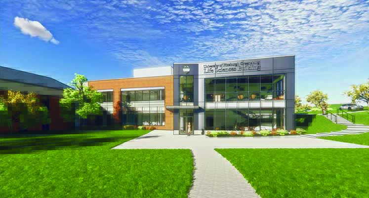 Rendering of Pitt–Greensburg new Life Sciences Building