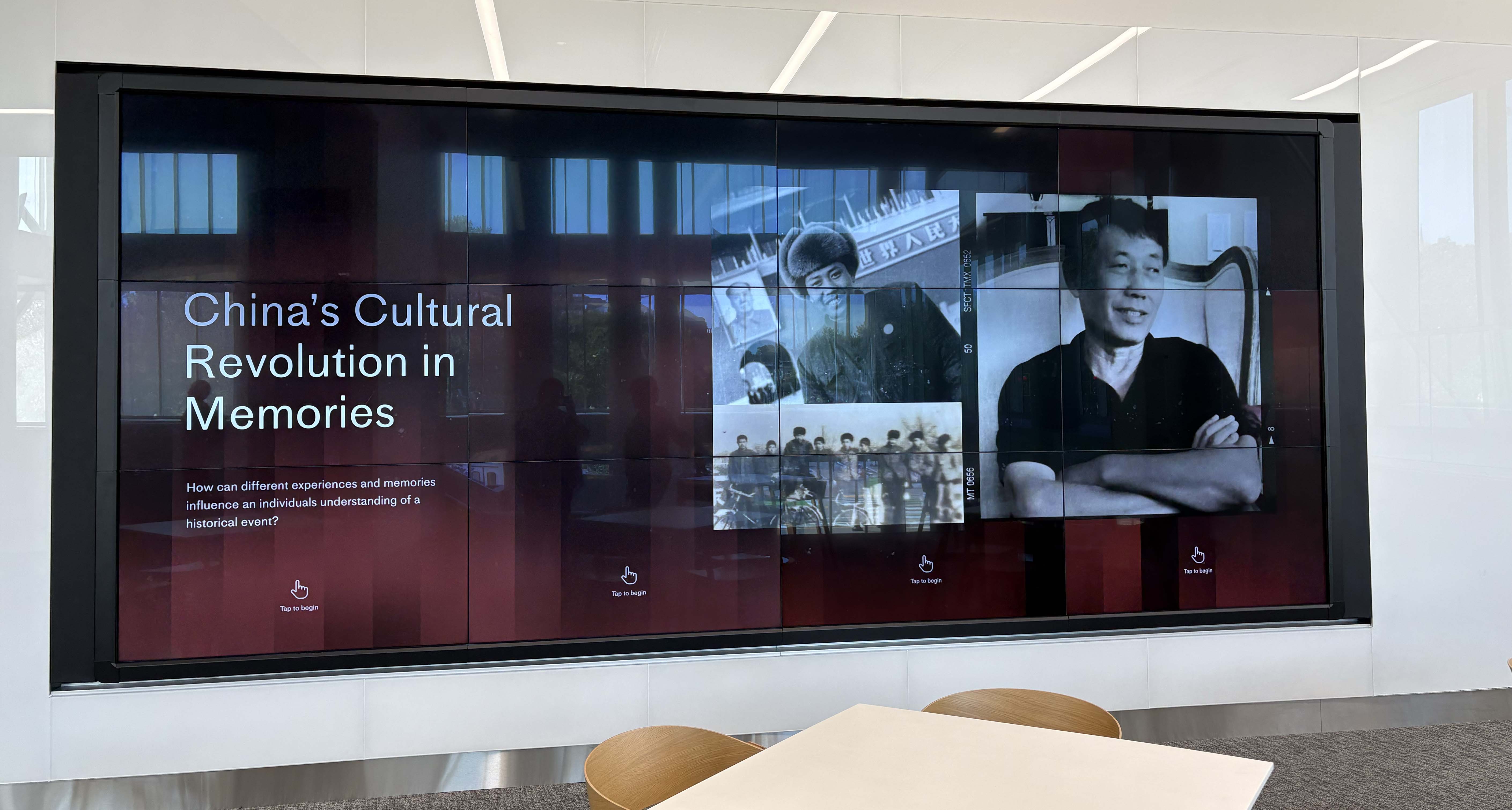 A digital interactive wall on the first floor will be used to highlight research at Pitt by students, faculty and staff.