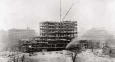 Construction on the Cathedral of Learning