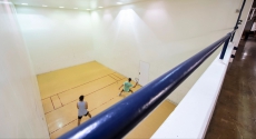 Racquetball courts in Trees Hall