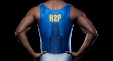 Wrestler jersey with Cathedral of Learning on it