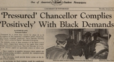 Headline from 1969 Pitt News