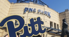 Pitt sign outside PNC Park