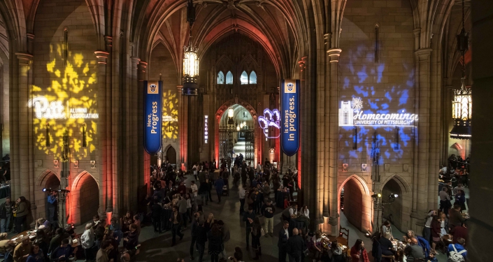 Cathedral interior during reception